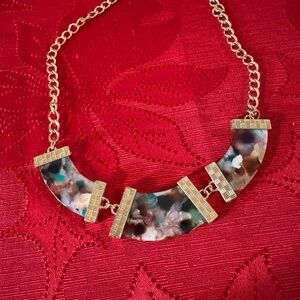 Park Lane Gold and Multicolor Statement Necklace